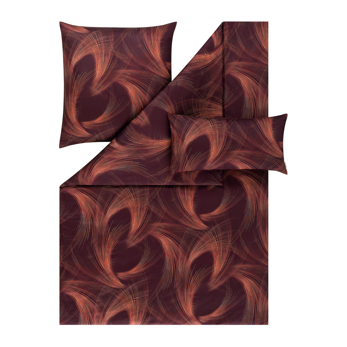 BETTWÄSCHE Atelier Makosatin  - Rot, Design, Textil (135cm) - Estella