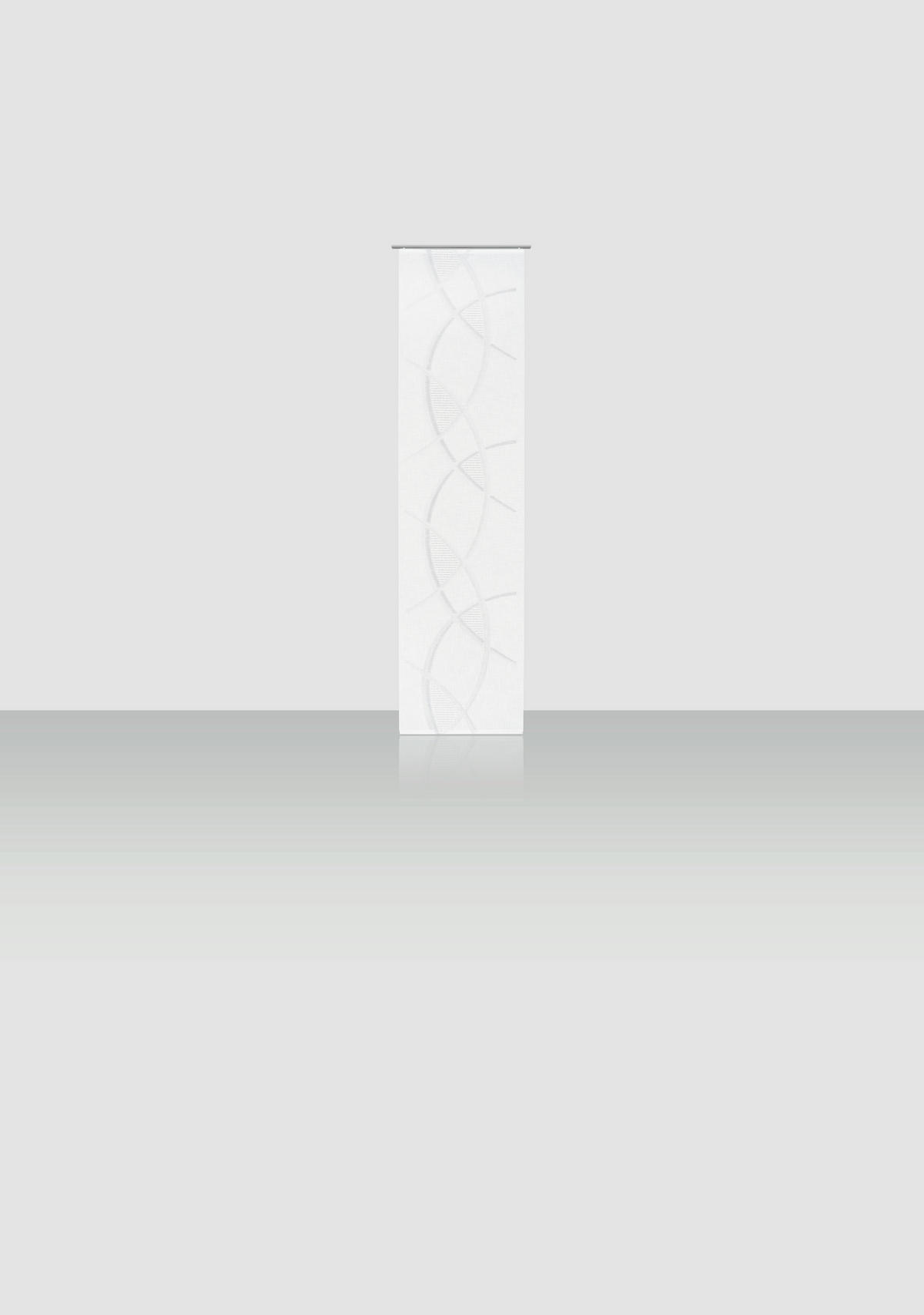 PANELNA ZAVESA   60/260 cm   - siva/bela, Basics, tekstil (60/260cm) - Novel
