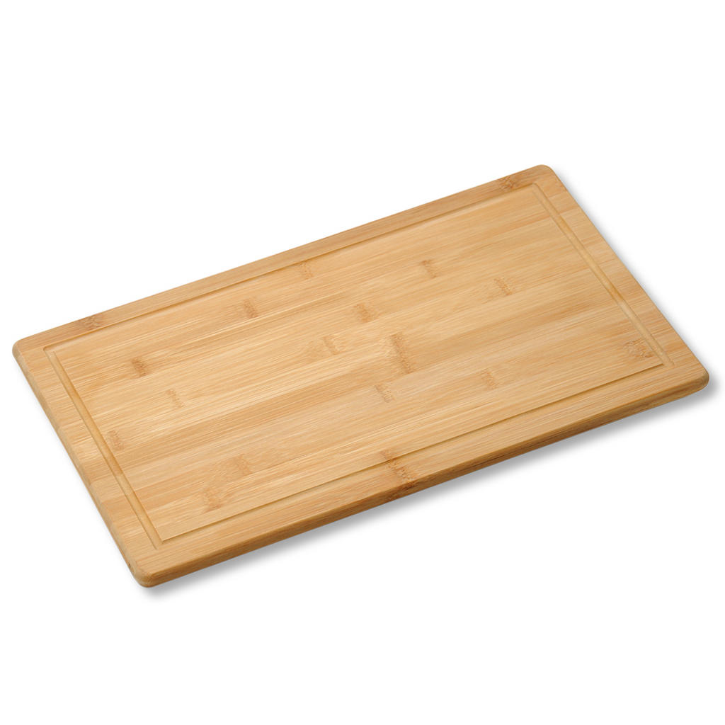 Schneidebrett Aus Holz Inkl. Saftrille Lxbxh: 50x28x4 Cm