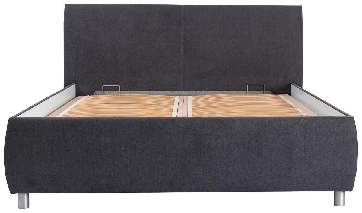 OBLAZINJENA POSTELJA   x  ,  - barve aluminija, Basics, les (180/200cm) - Esposa