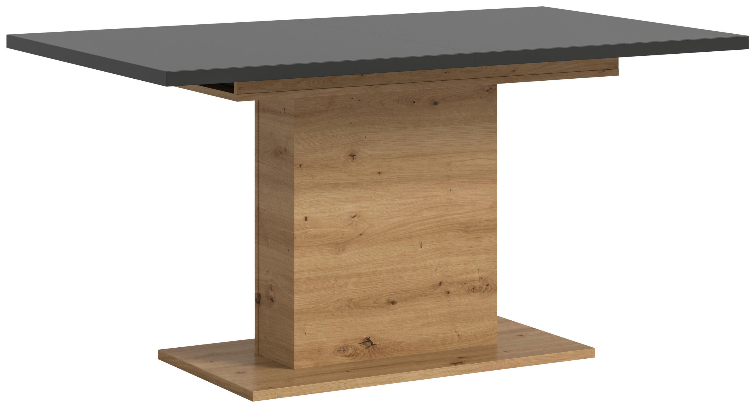 AUSZIEHTISCH Grau rechteckig  ausziehbar  - Eiche Artisan/Grau, KONVENTIONELL, Holzwerkstoff (150-190/76/90cm)