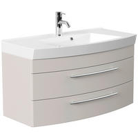UMIVAL. ENOTA Z UMIVALNIKOM  - kašmir/bela, Trend, kamen/kovina (100cm) - MID.YOU