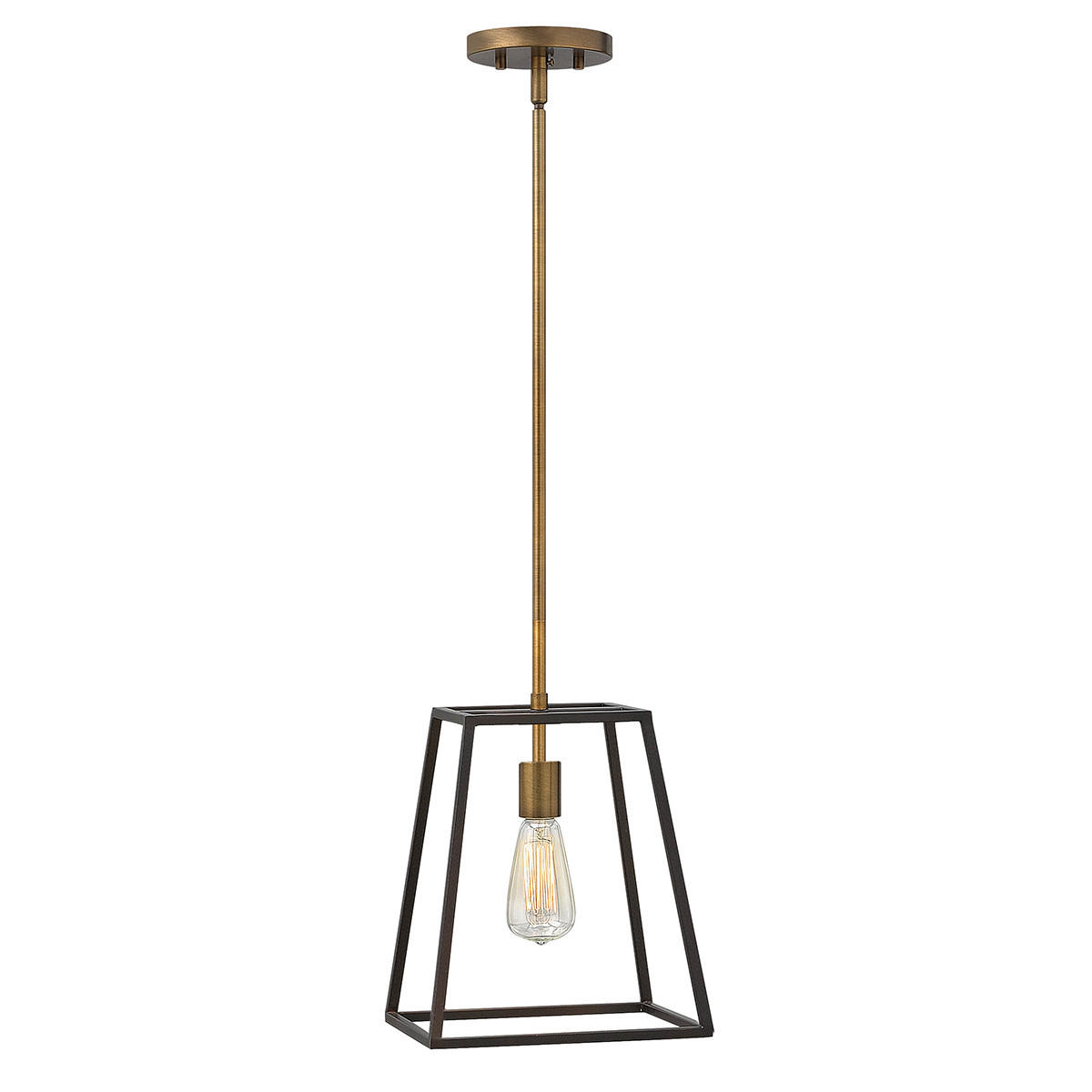 HÄNGLAMPA Elstead Fulton 25.4/38  cm  - svart/guldfärgad, Klassisk, metall (25.4/38 cm) - Elstead Lighting