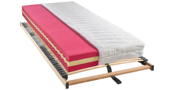 MATRATZENSET 90/200 cm  - Buchefarben, KONVENTIONELL, Holz (90/200cm) - Novel