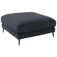 HOCKER Textil Grau  - Schwarz/Grau, Design, Textil/Metall (120/43/90cm) - Dieter Knoll