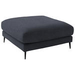 HOCKER in Textil Grau  - Schwarz/Grau, Design, Textil/Metall (120/43/90cm) - Dieter Knoll