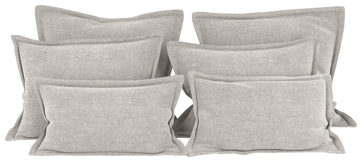 ZIERKISSENSET   70-50/60-25/10 cm  - Beige, Modern, Textil (70-50/60-25/10cm) - MID.YOU