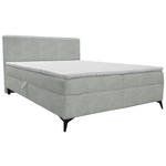 BOXBETT 160/200 cm  in Silberfarben  - Silberfarben/Schwarz, Design, Holz/Holzwerkstoff (160/200cm) - Xora