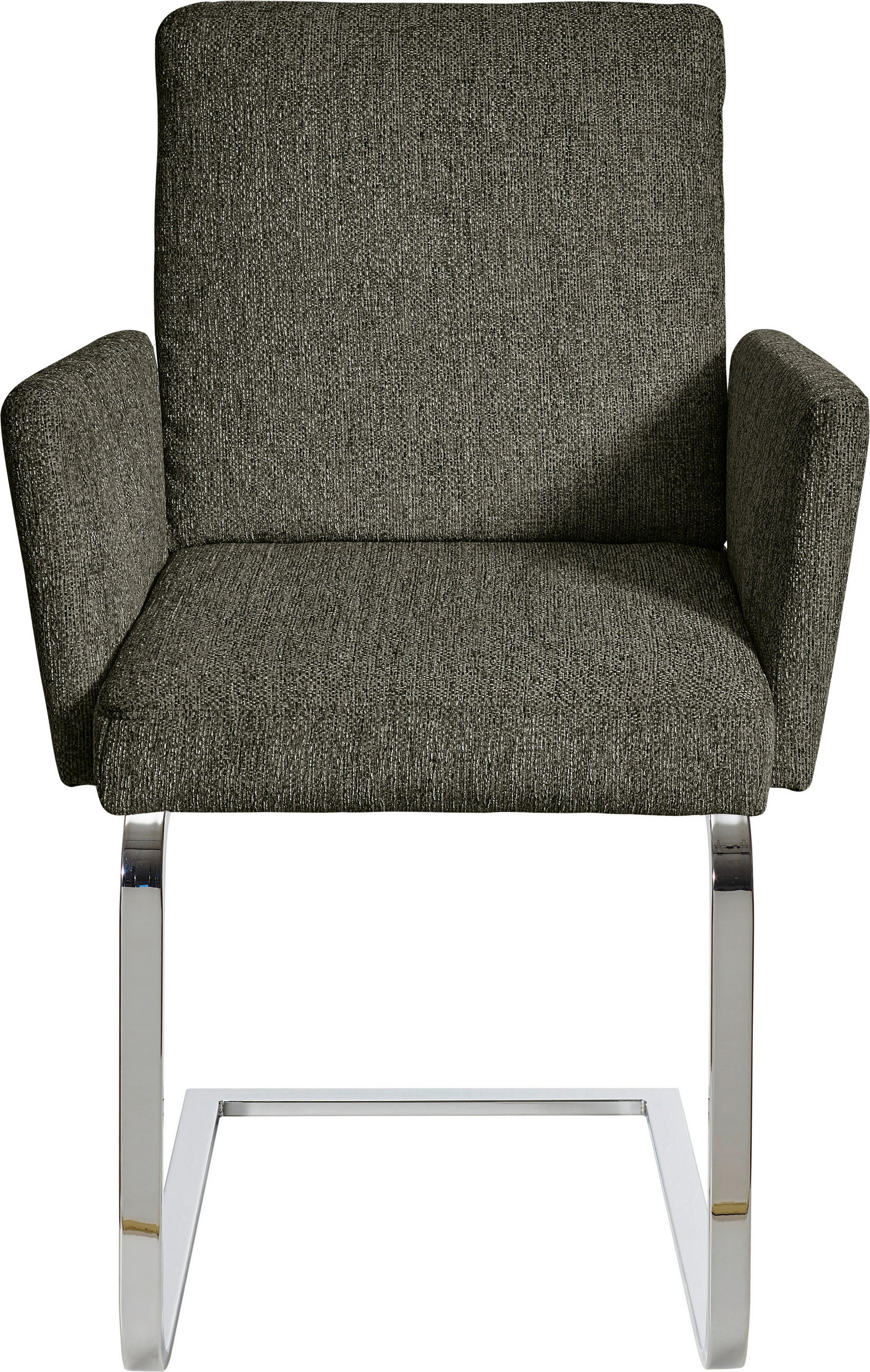 ARMLEHNSTUHL  in Stahl Flachgewebe  - Chromfarben/Grün, Design, Textil/Metall (60/92/60cm) - Dieter Knoll