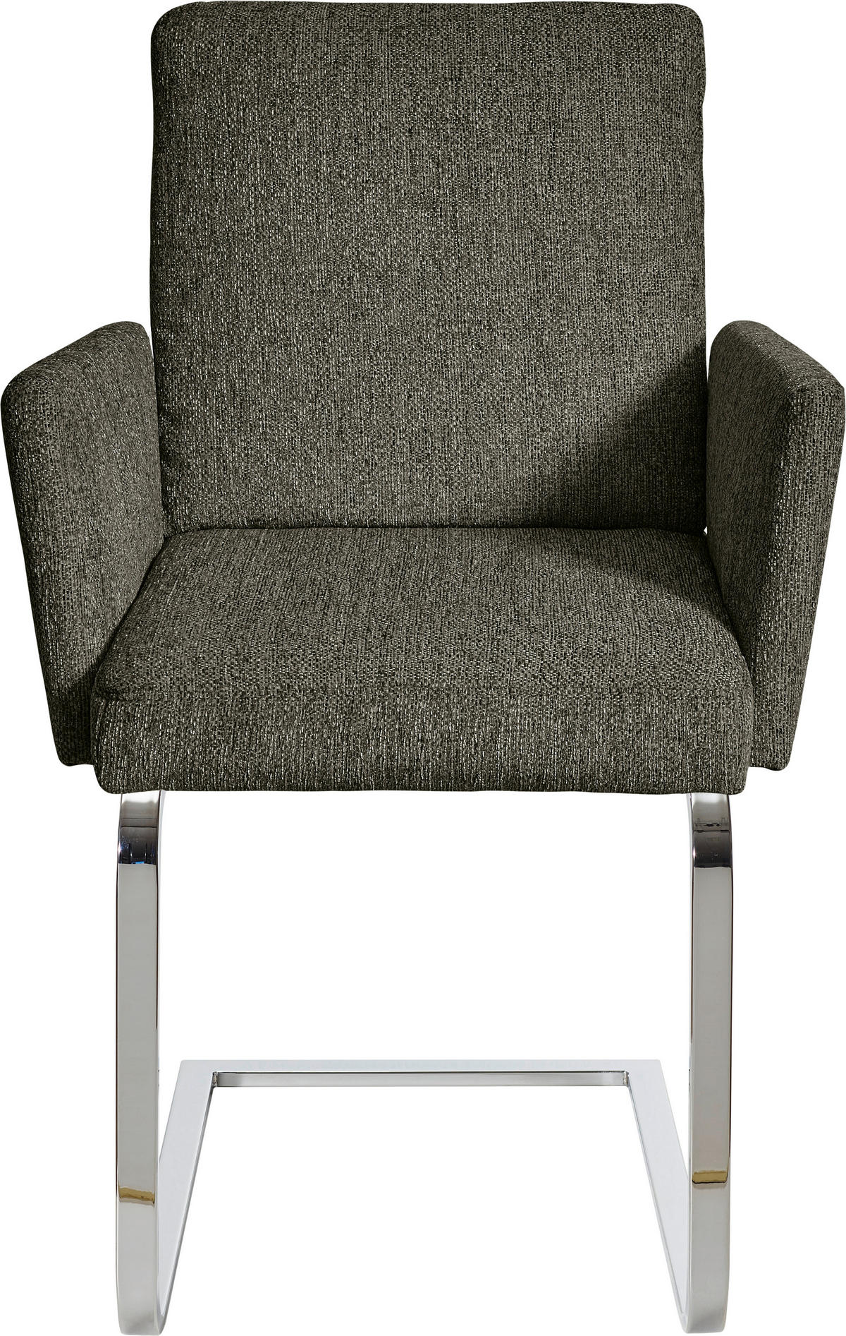 ARMLEHNSTUHL  in Stahl Flachgewebe  - Chromfarben/Grün, Design, Textil/Metall (60/92/60cm) - Dieter Knoll