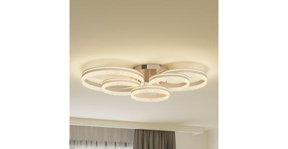 LED-DECKENLEUCHTE 100/56/22 cm   - Cappuccino, Design, Kunststoff/Metall (100/56/22cm) - Novel