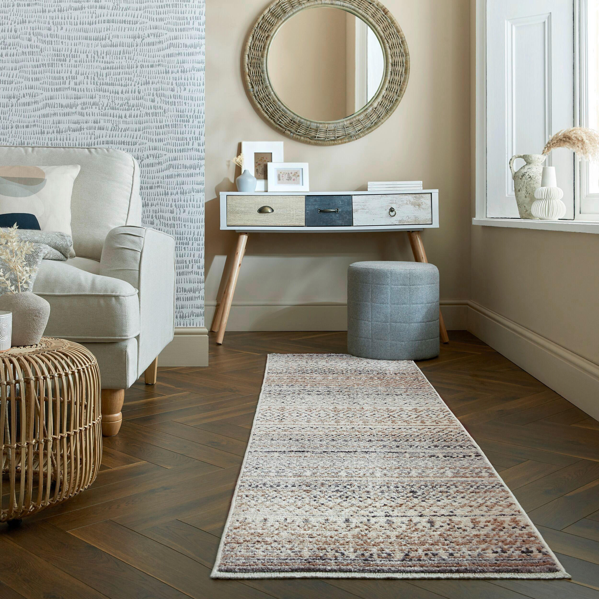 LÄUFER Santiago Beige  - Beige, Basics, Textil (60/230cm)