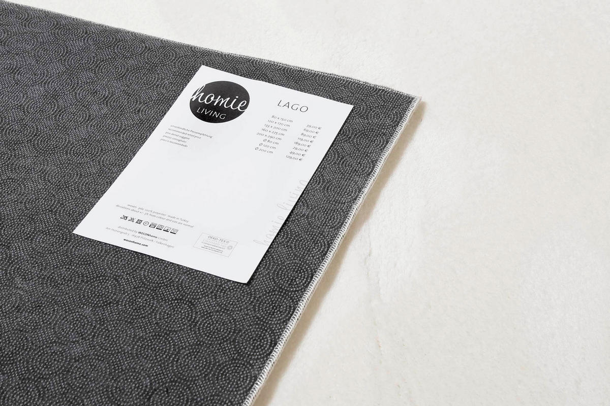 WEBTEPPICH  Wohnzimmer 120/170 cm Lago Creme rechteckig  - Creme, Basics, Textil (120/170cm)
