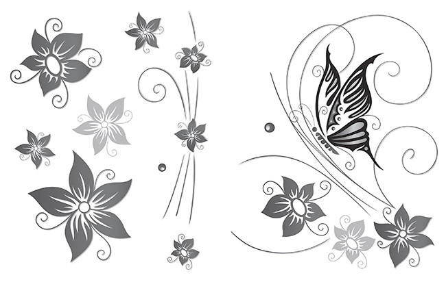 SAMOLEPKA NA ZEĎ - bílá/černá, Trend, plast (25/35cm) - Euroart