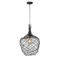 VISEČA NIHALNA SVETILKA        42/140 cm      E27 - črna, Basics, kovina (42/140cm)