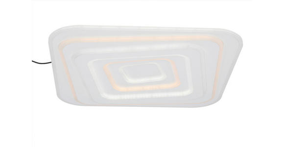 LED-DECKENLEUCHTE 53/53/5,5 cm   - Weiß, Design, Kunststoff/Metall (53/53/5,5cm) - Novel