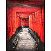 ÖLGEMÄLDE Städte, Architektur 60/80 cm  - Multicolor/Schwarz, Design, Holzwerkstoff/Textil (60/80cm) - Monee