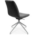 STUHL  in Aluminium Flachgewebe Metall, Textil  - Alufarben/Grau, Design, Textil/Metall (46/81,5-84,5/55cm) - Johann Jakob