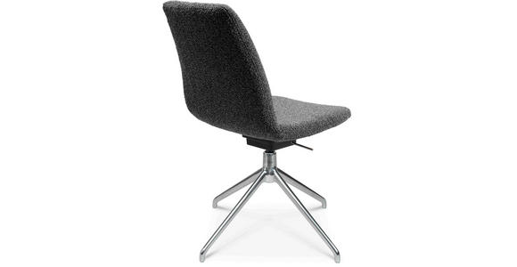 STUHL in Aluminium Flachgewebe Metall, Textil - Alufarben/Grau, Design, Textil/Metall (46/81,5-84,5/55cm) - Johann Jakob