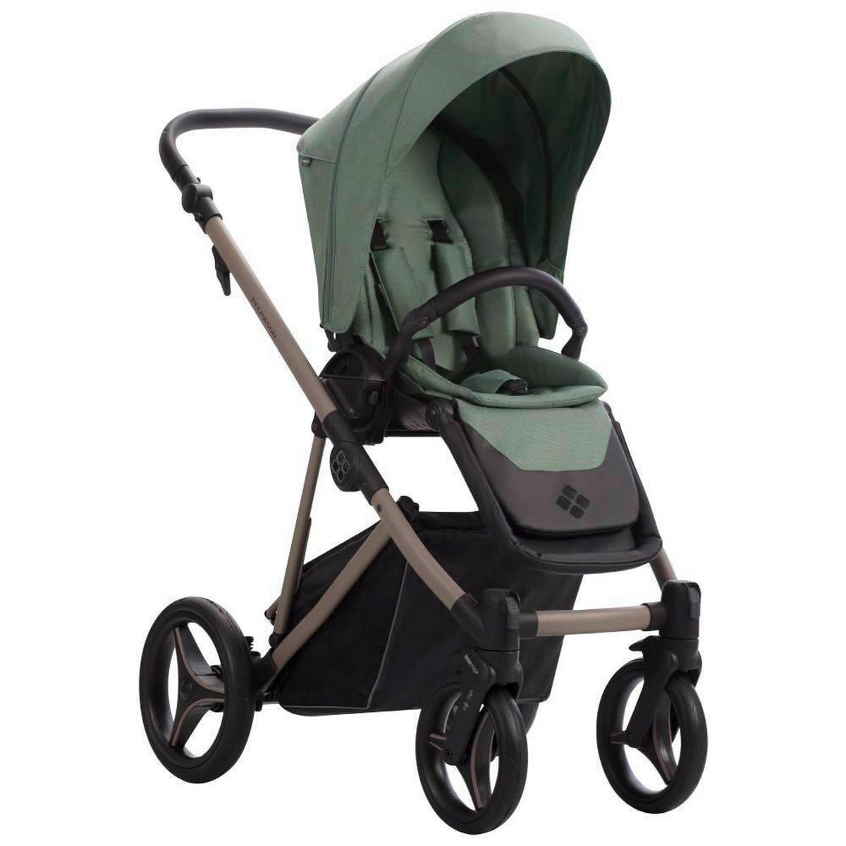 KOLICA ZA SPAVANJE   - boje kadulje, Basics, metal/tekstil (99/61/121cm) - BEBETTO