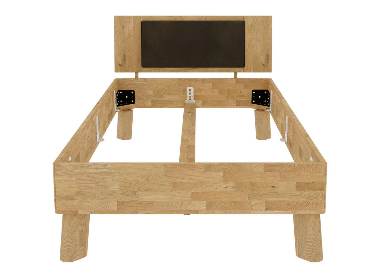 BETT - Wildeiche/Naturfarben, MODERN, Holz (100/200cm) - MID.YOU