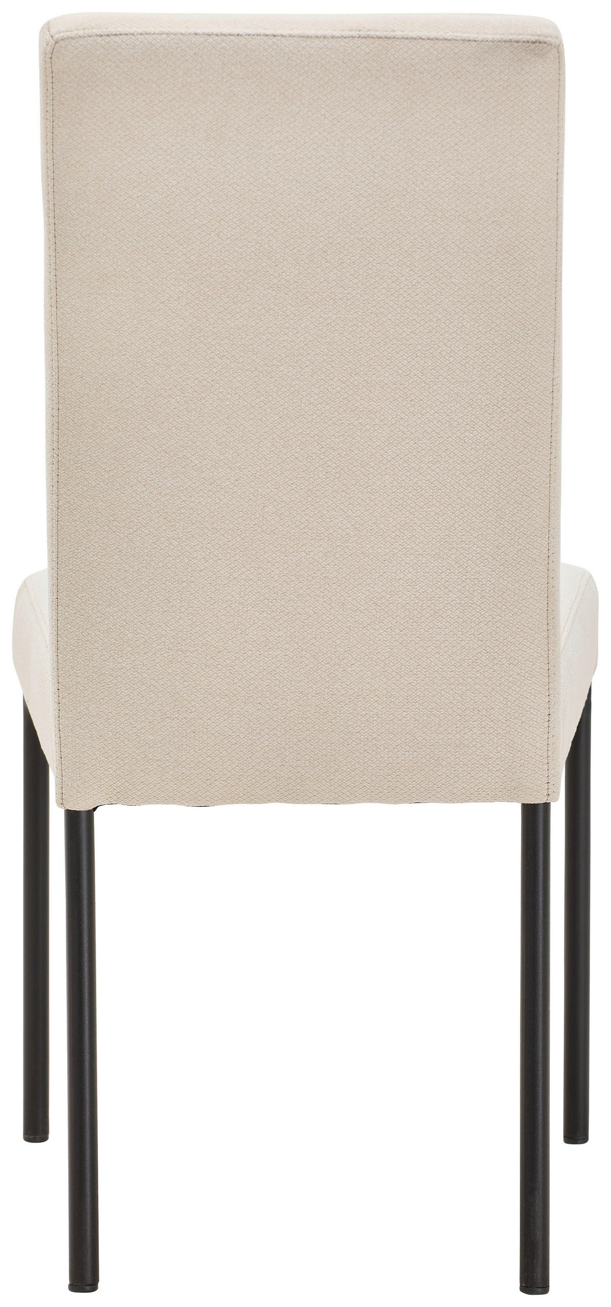 STUHL Webstoff Schwarz, Beige  - Beige/Schwarz, Design, Textil/Metall (46/91/61cm) - home24