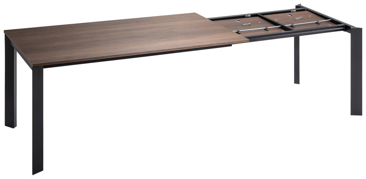 STOL ZA BLAGOVAONICU  boje hrasta, brončane boje  metal, drvni materijal      - brončane boje/boje hrasta, Design, drvni materijal/metal (140-200/90/75cm) - Novel