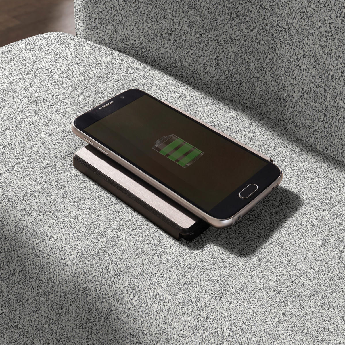 ECKSOFA  in Mikrovelours Naturfarben  205/288 cm  - Alufarben/Naturfarben, Design, Textil (205/288cm) - Sedda