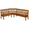 ECKBANK 170/213 cm Bernsteinfarben Kiefer massiv   - Bernsteinfarben, ROMANTIK / LANDHAUS, Holz (170/213cm) - Boxxx