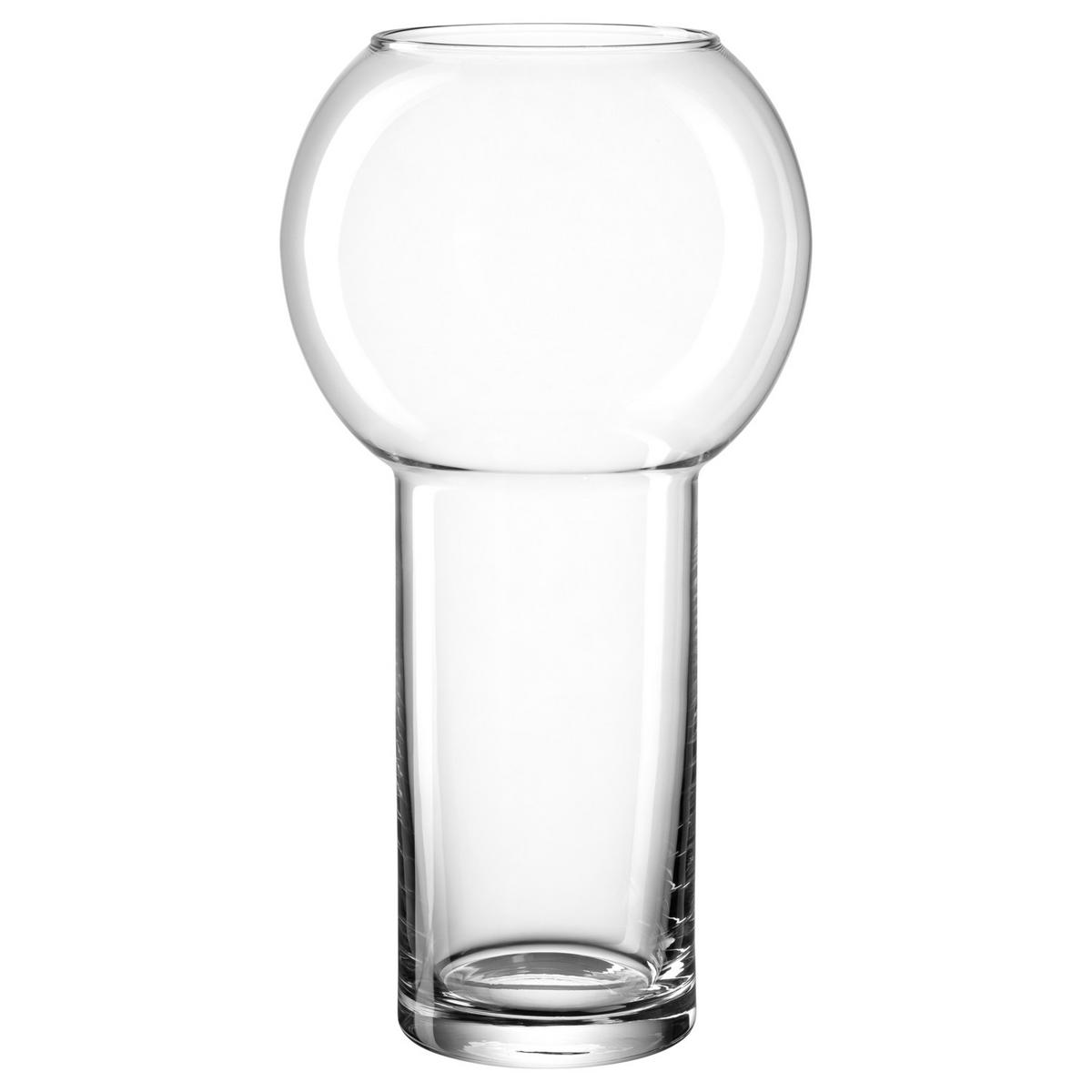 VASE 27,00 cm  - Transparent, Basics, Glas (14,10/27,00/14,10cm) - Leonardo