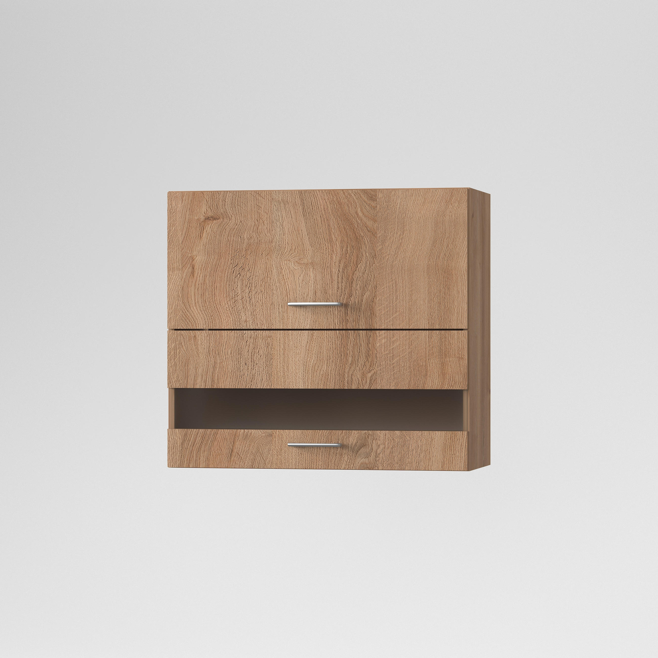 KONYHAI FALISZEKRÉNY - tölgyfa, Basics, Üveg/fa (80/72/33cm) - Carryhome