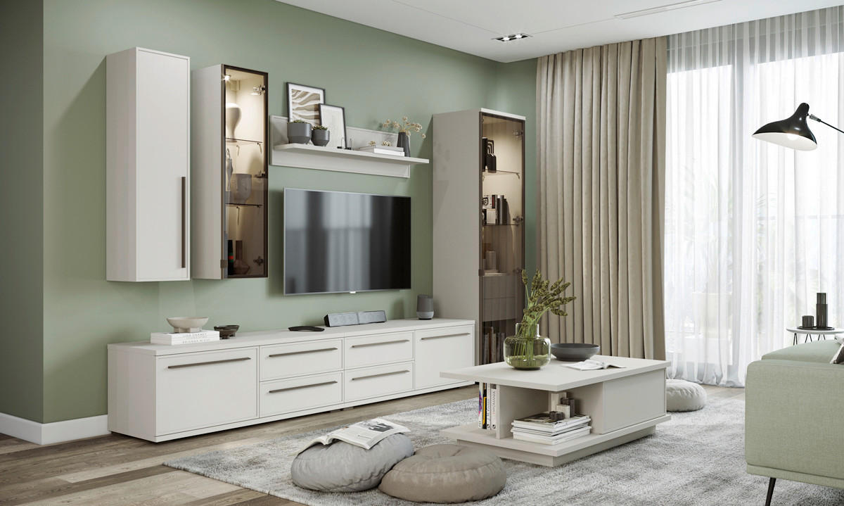 TV-ELEMENT kašmir  - kašmir, Design, kovina/leseni material (180/46/46cm) - Hom`in
