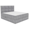 BOXBETT 140/200 cm  in Hellgrau  - Hellgrau/Schwarz, KONVENTIONELL, Kunststoff/Textil (140/200cm) - Boxxx
