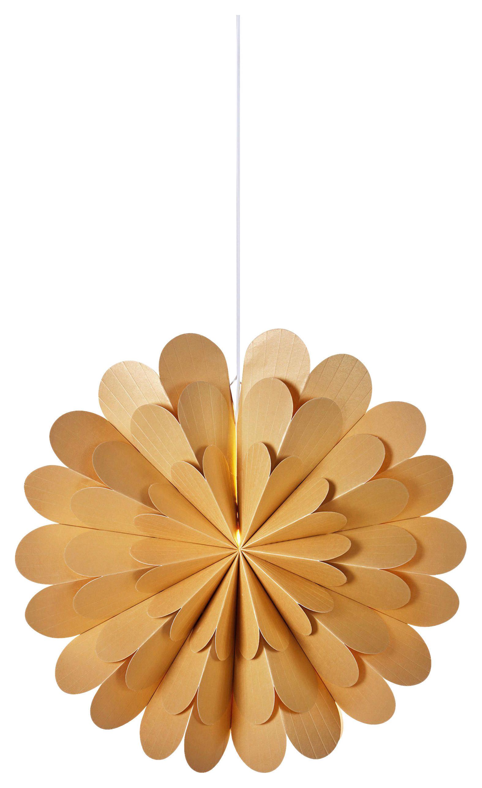 LED-DEKOLEUCHTE MARAVILLA 60/60/19 cm   - Goldfarben, Basics, Papier (60/60/19cm) - Markslöjd