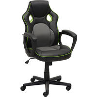 DIREKTORSKA STOLICA  siva, zelena, crna   - siva/zelena, Osnovno, metal/tekstil (62,5/103,5-113/63,5cm) - Ti'me