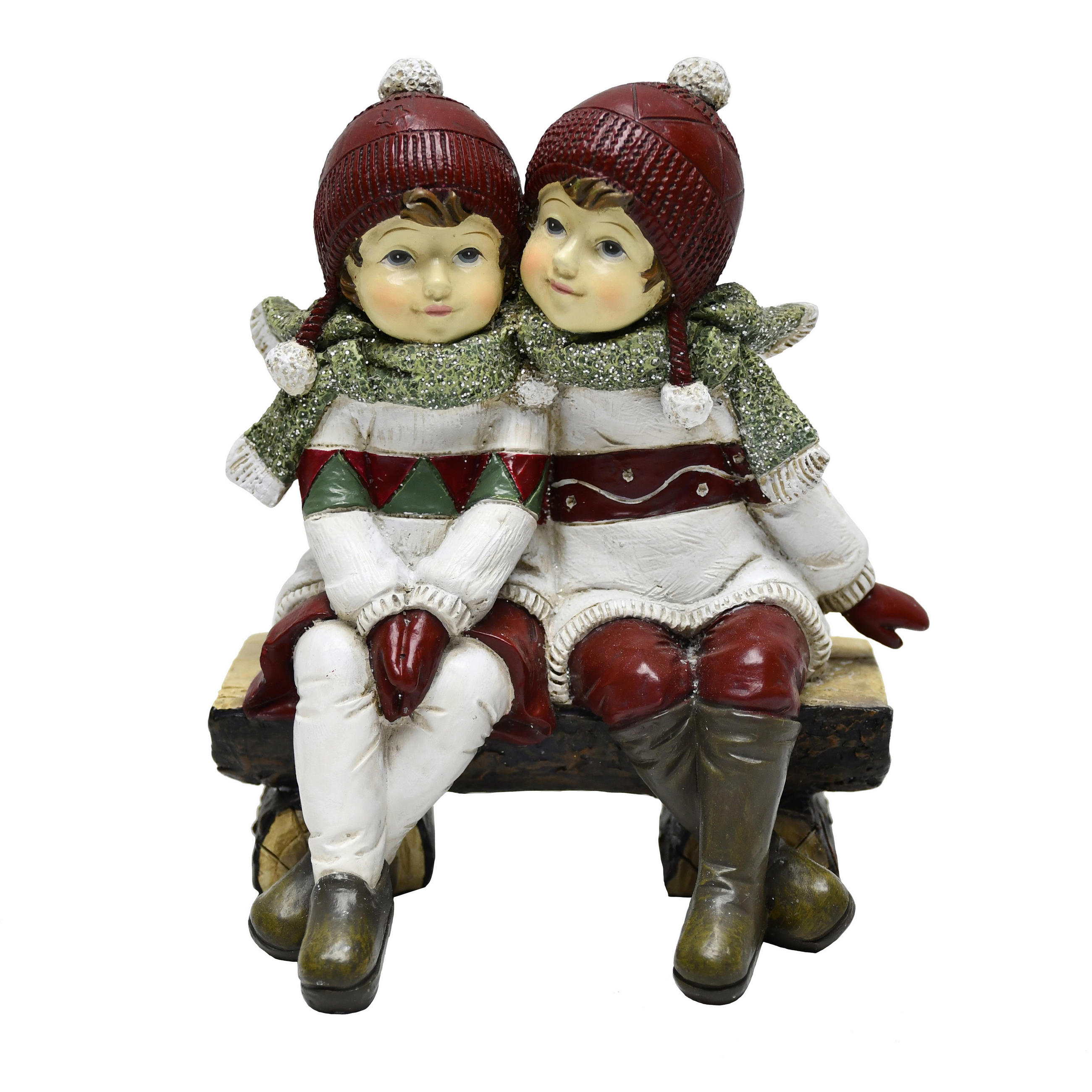 GYEREK DÍSZFIGURA - piros, Lifestyle, műanyag (13,5/15,7/9,5cm) - X-Mas