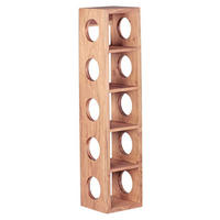 REGÁL NA VÍNO - barvy akácie, Moderní, dřevo (15/70/15cm) - MID.YOU