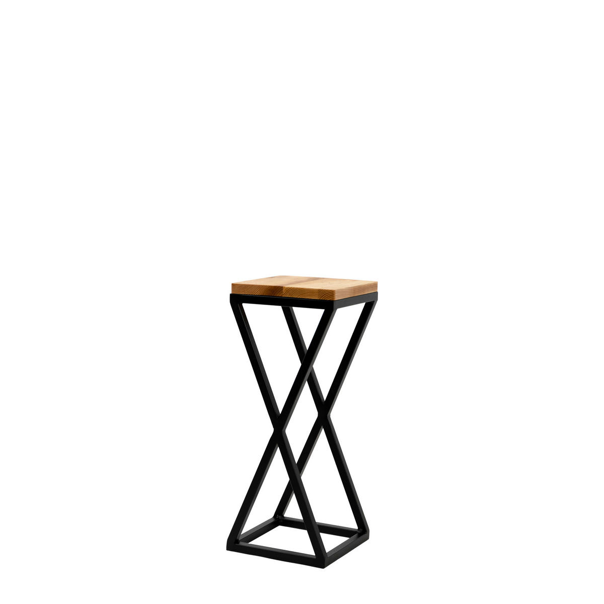 BLUMENSTÄNDER in Metall  - Schwarz, Basics, Metall (19/47/19cm)