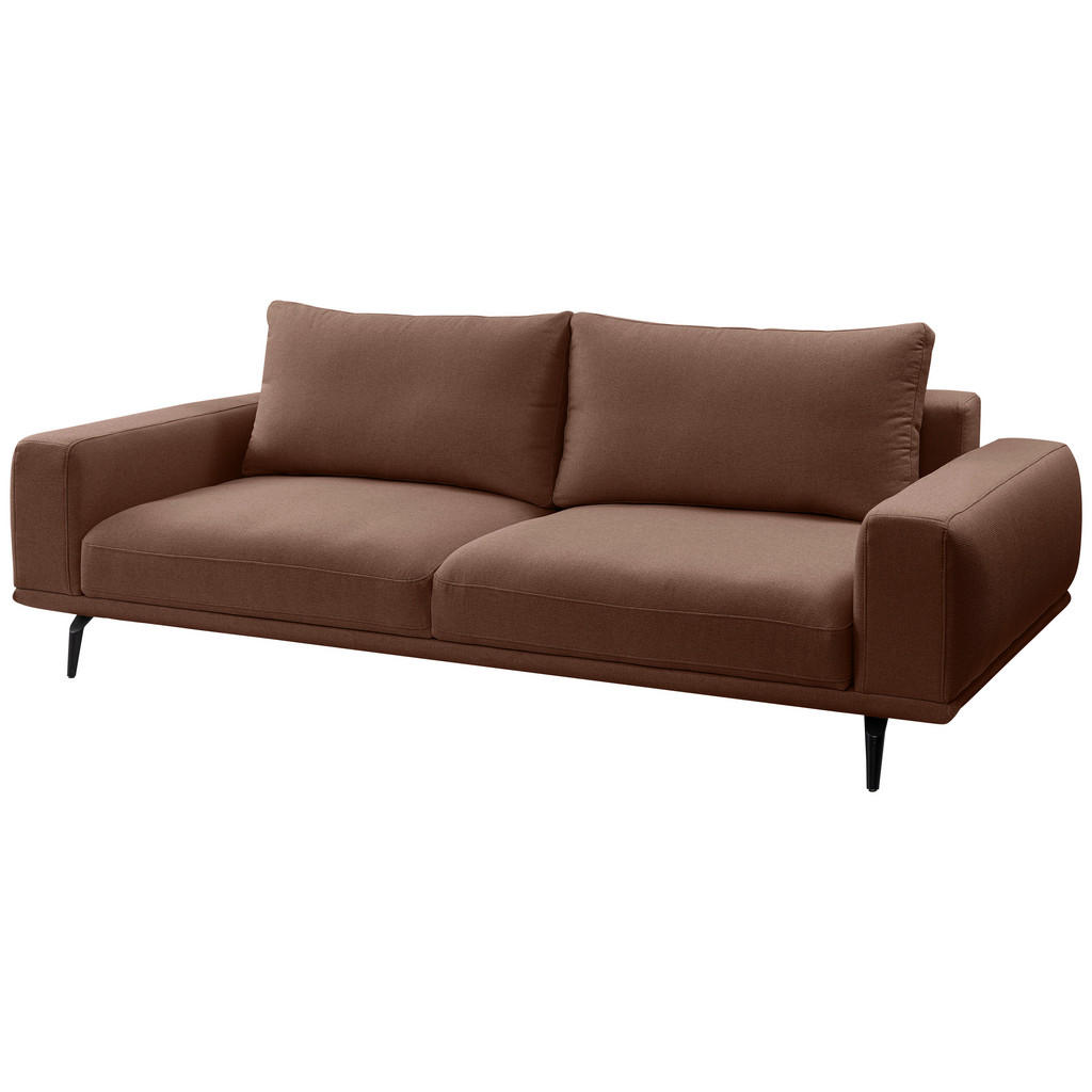Thumbnail - Mid.you 3-Sitzer-Sofa, Braun, Textil, Füllung: Silikon, 242x89x115 cm, Made in EU, Stoffauswahl, Schlafen auf Sitzhöhe, ...