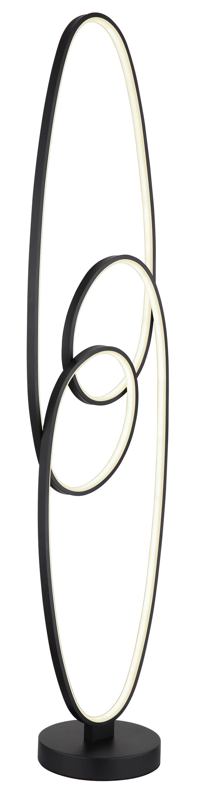 STOJACÍ LED LAMPA, 29/20/122 cm - bílá/černá, Design, kov/plast (29/20/122cm) - Globo