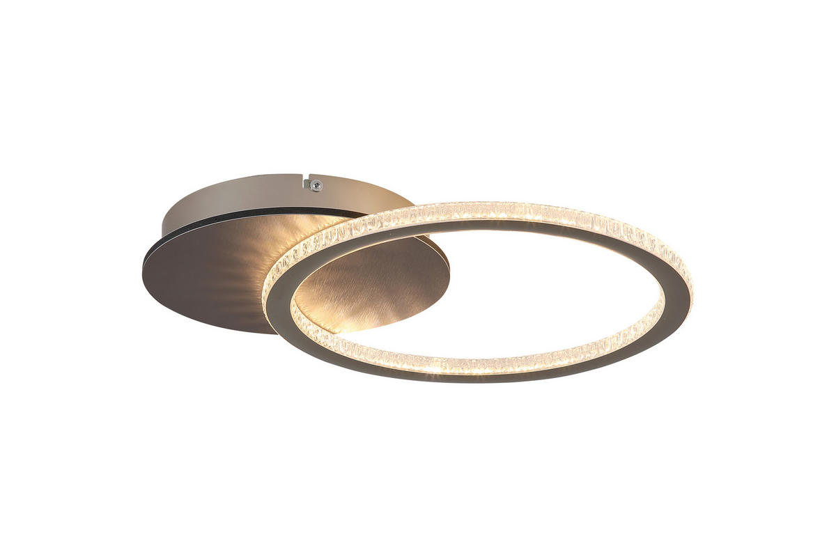 DECKENLEUCHTE Specs 45/35/6 cm  - Champagner/Weiß, Design, Kunststoff/Metall (45/35/6cm)