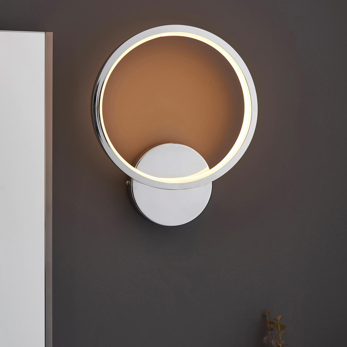 BADEZIMMER-WANDLEUCHTE 23/6,5/29 cm   - Chromfarben, KONVENTIONELL, Metall (23/6,5/29cm) - ENDON
