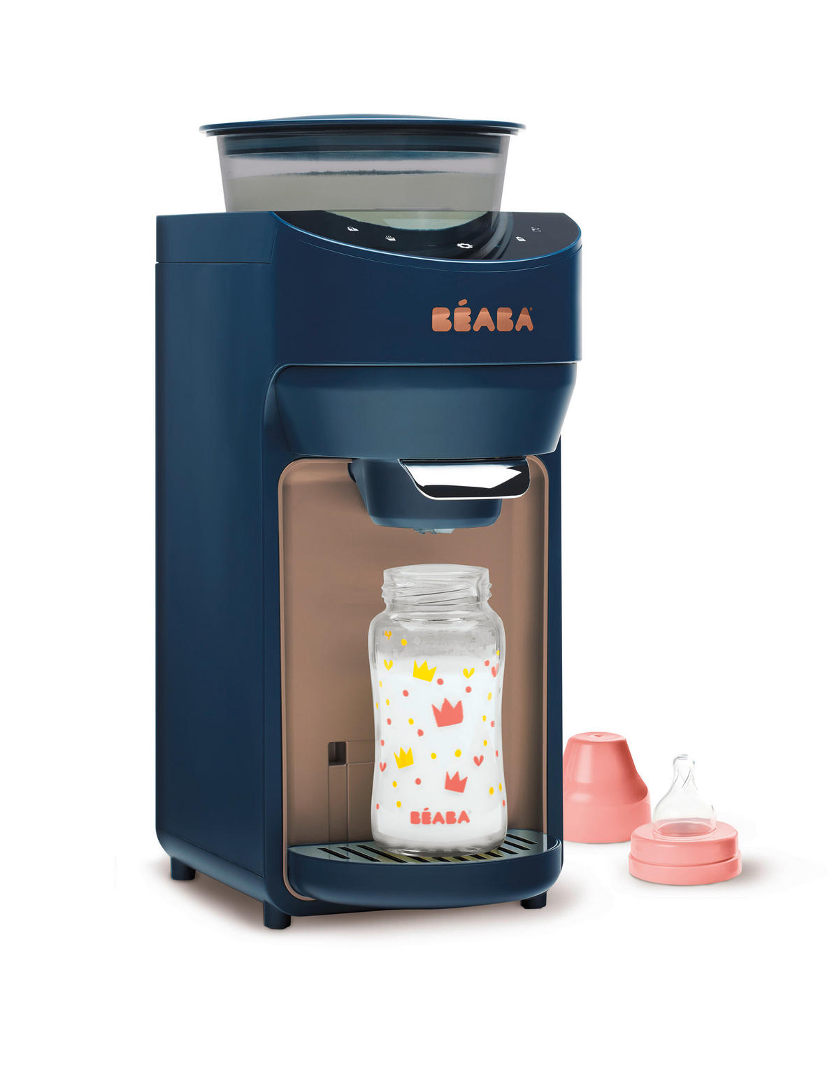 BABYNAHRUNGSZUBEREITER 2024  - Dunkelblau, Basics, Kunststoff (33/16/38cm) - Beaba