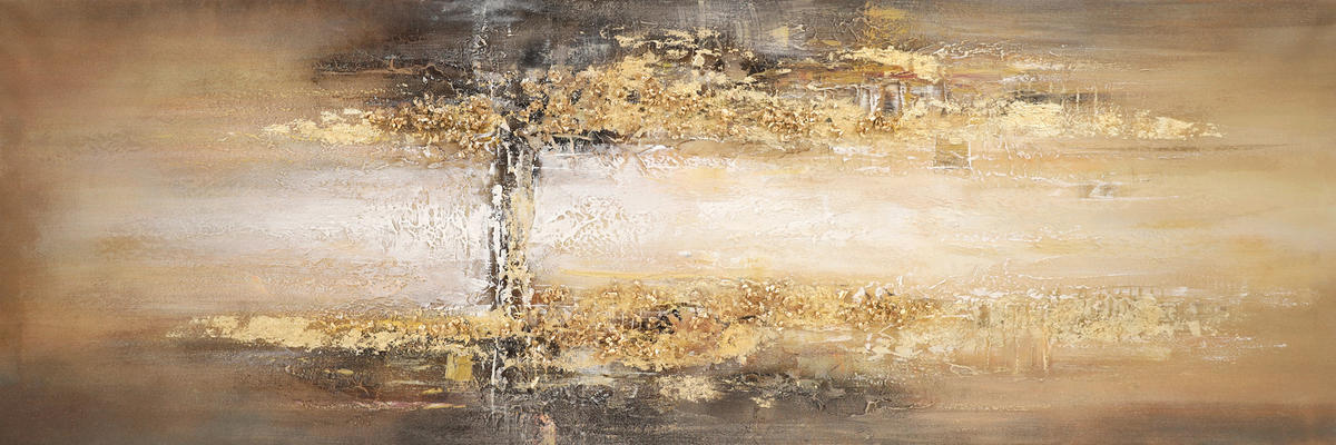 ÖLGEMÄLDE Abstraktes  - Multicolor, KONVENTIONELL, Holzwerkstoff/Textil (150cm) - Monee