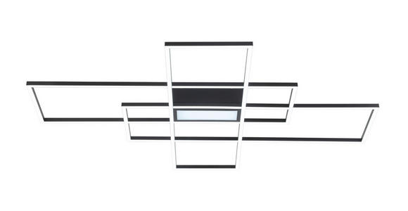 LED-DECKENLEUCHTE 100/75/7 cm - Schwarz, Basics, Kunststoff/Metall (100/75/7cm) - Novel