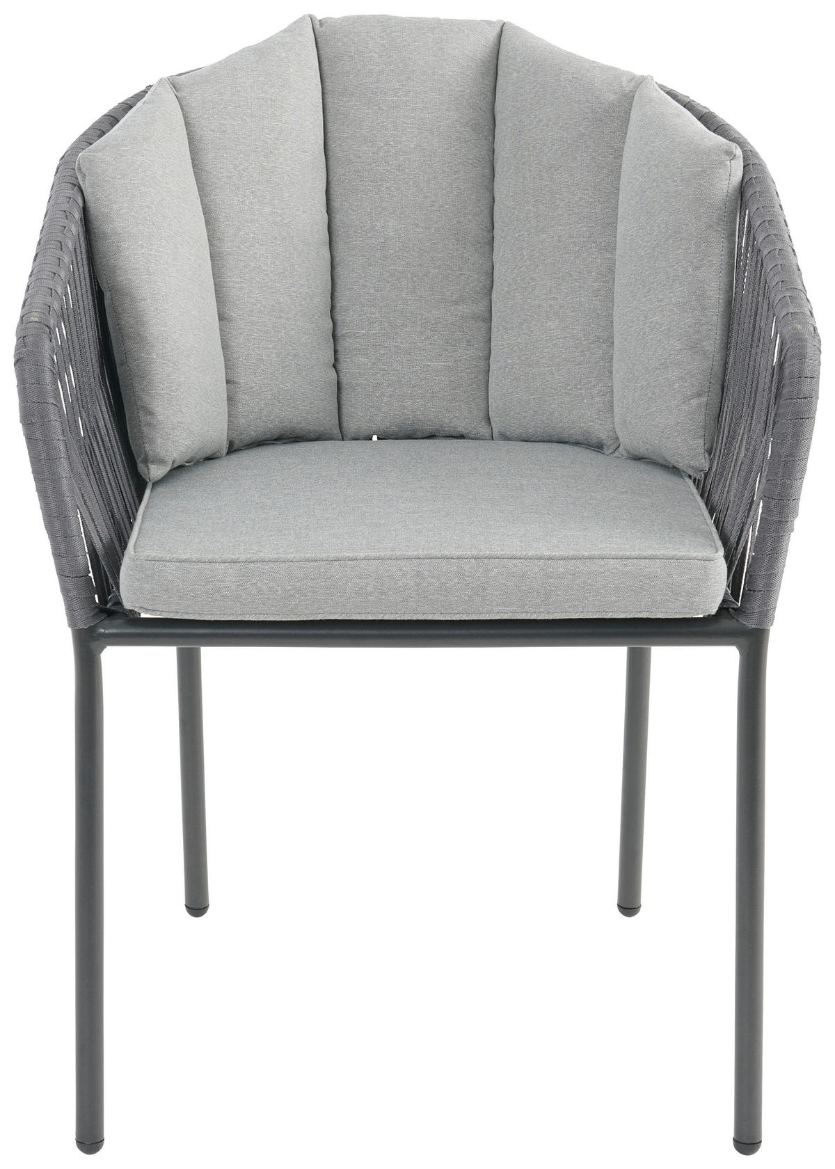 FOTOLIU PENTRU GRĂDINĂ in metal, plastic, textil gri  - negru/gri, Modern, plastic/metal (59/77,5/61cm) - Ambia Garden