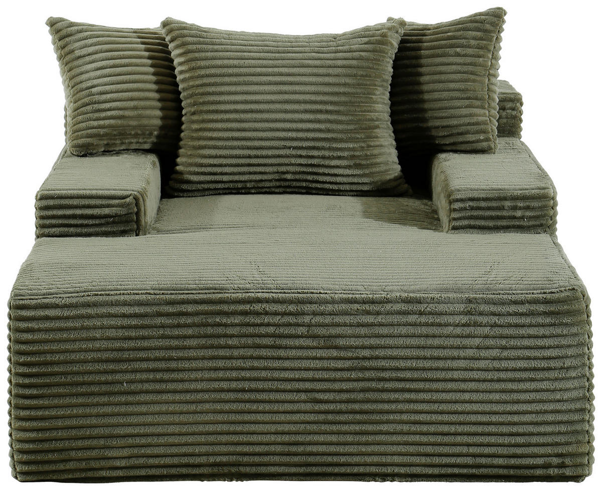 XXL-SESSEL - Grün, Design, Textil (125/63/170cm) - P & B