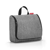 KOSMETIKTASCHE Toiletbag XL twist silver  - Grau, Basics, Textil (28/25/10cm) - Reisenthel