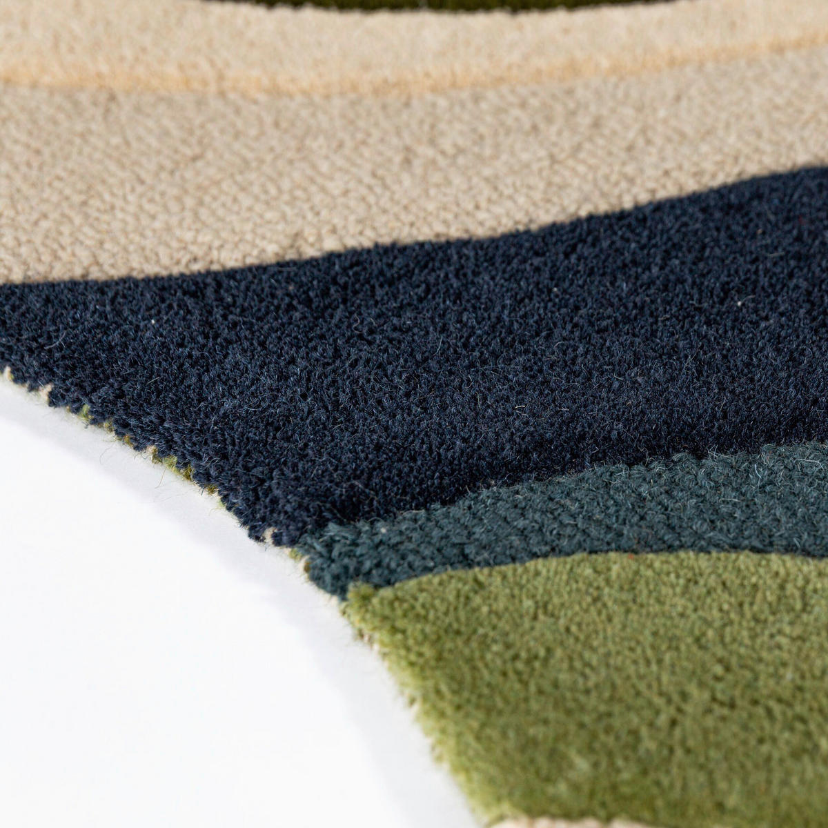 WOLLTEPPICH 140/200 cm Envy Grün oval  - Grün, Basics, Textil (140/200cm) - Flair Rugs
