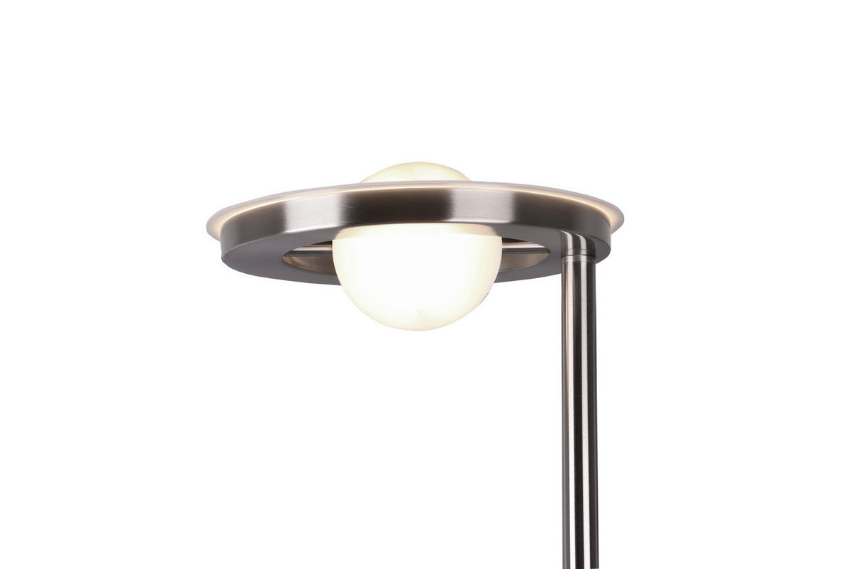 LED-STEHLEUCHTE - Nickelfarben, Design, Metall (181/30cm) - Trio Leuchten